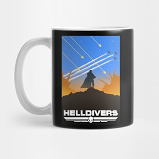 Helldivers Silhouette Mug